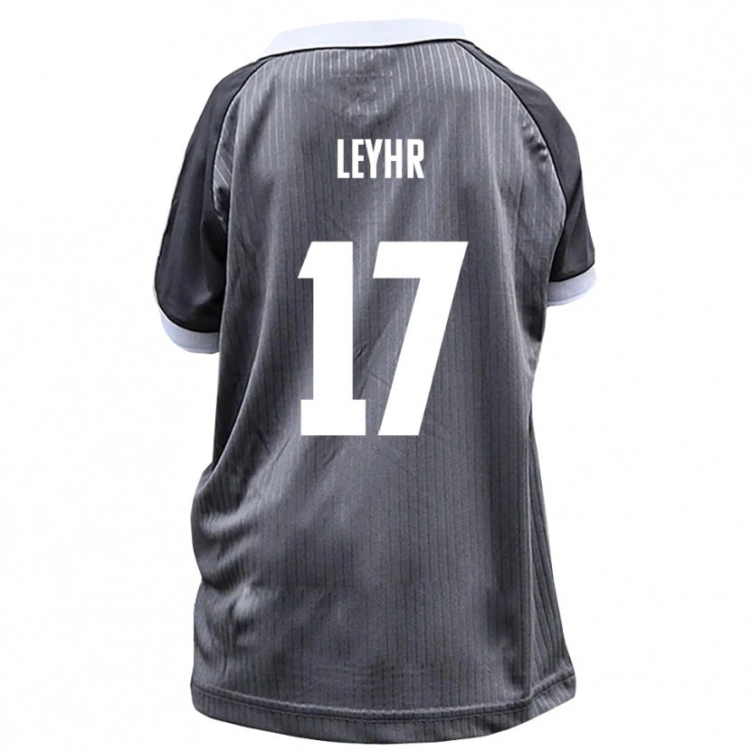Danxen Niño Camiseta Tobias Leyhr #17 Gris Blanco 2ª Equipación 2025/26 La Camisa