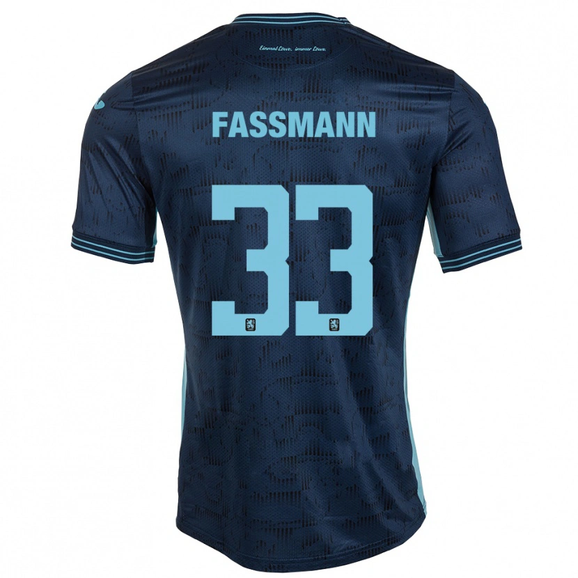 Danxen Niño Camiseta Lasse Faßmann #33 Azul Real 2ª Equipación 2025/26 La Camisa