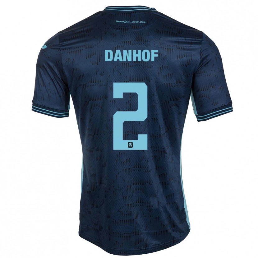 Danxen Niño Camiseta Tim Danhof #2 Azul Real 2ª Equipación 2025/26 La Camisa