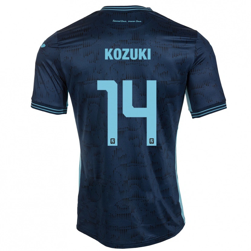 Danxen Niño Camiseta Soichiro Kozuki #14 Azul Real 2ª Equipación 2025/26 La Camisa