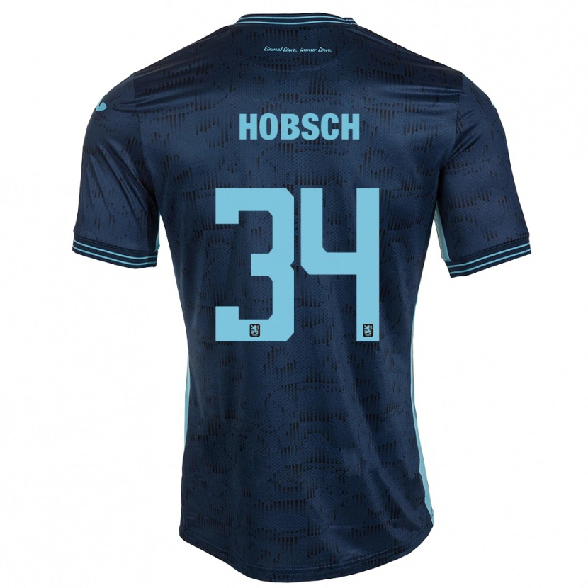 Danxen Niño Camiseta Patrick Hobsch #34 Azul Real 2ª Equipación 2025/26 La Camisa