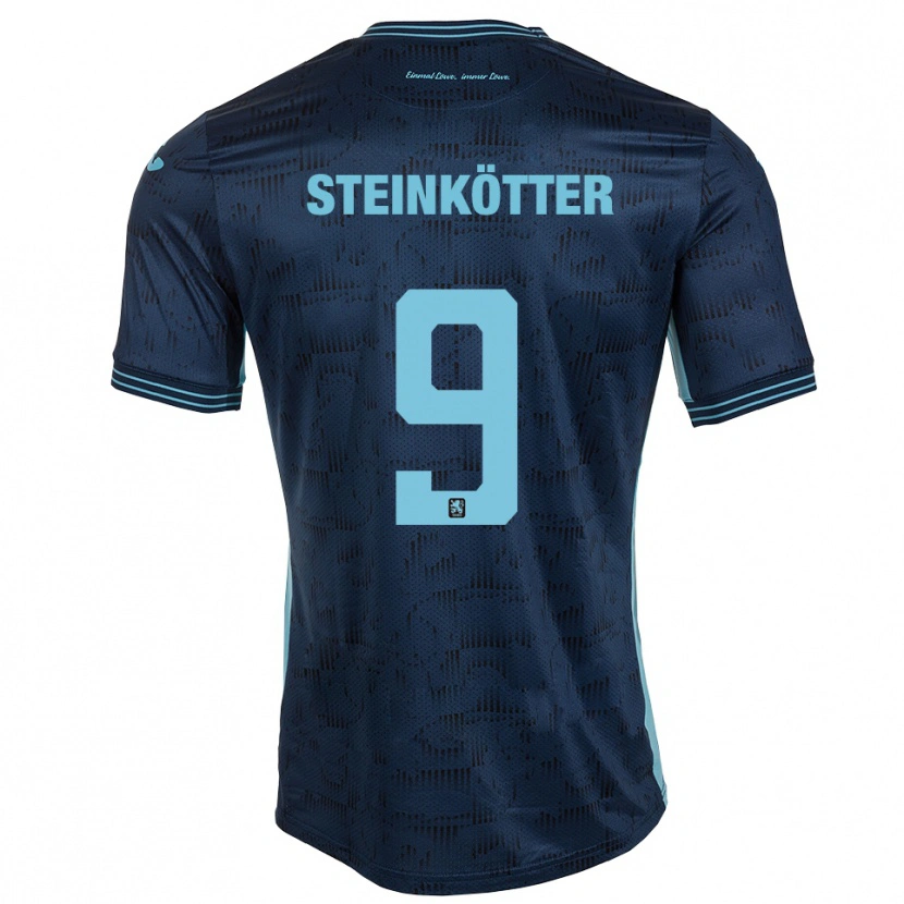 Danxen Niño Camiseta Justin Steinkötter #9 Azul Real 2ª Equipación 2025/26 La Camisa