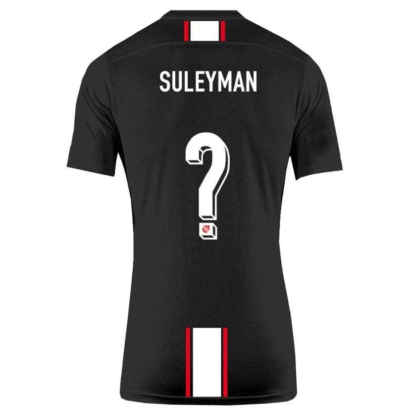 Danxen Niño Camiseta Dildar-Diego Suleyman #0 Negro Blanco 2ª Equipación 2025/26 La Camisa