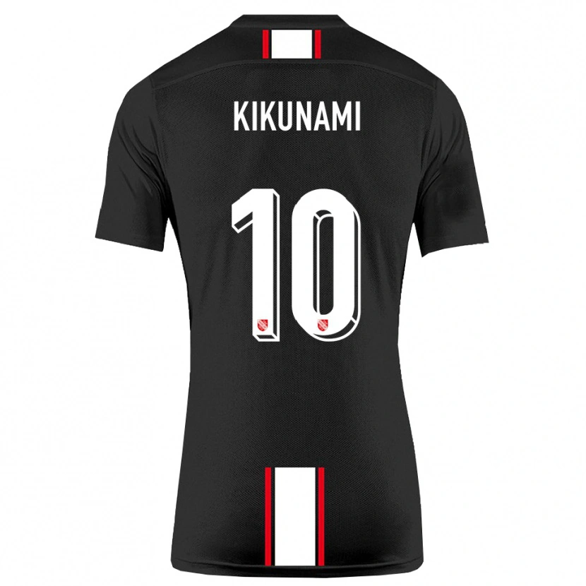 Danxen Niño Camiseta Ryou Kikunami #10 Negro Blanco 2ª Equipación 2025/26 La Camisa