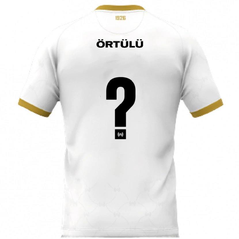 Danxen Niño Camiseta Mikail Örtülü #0 Blanco Dorado 2ª Equipación 2025/26 La Camisa