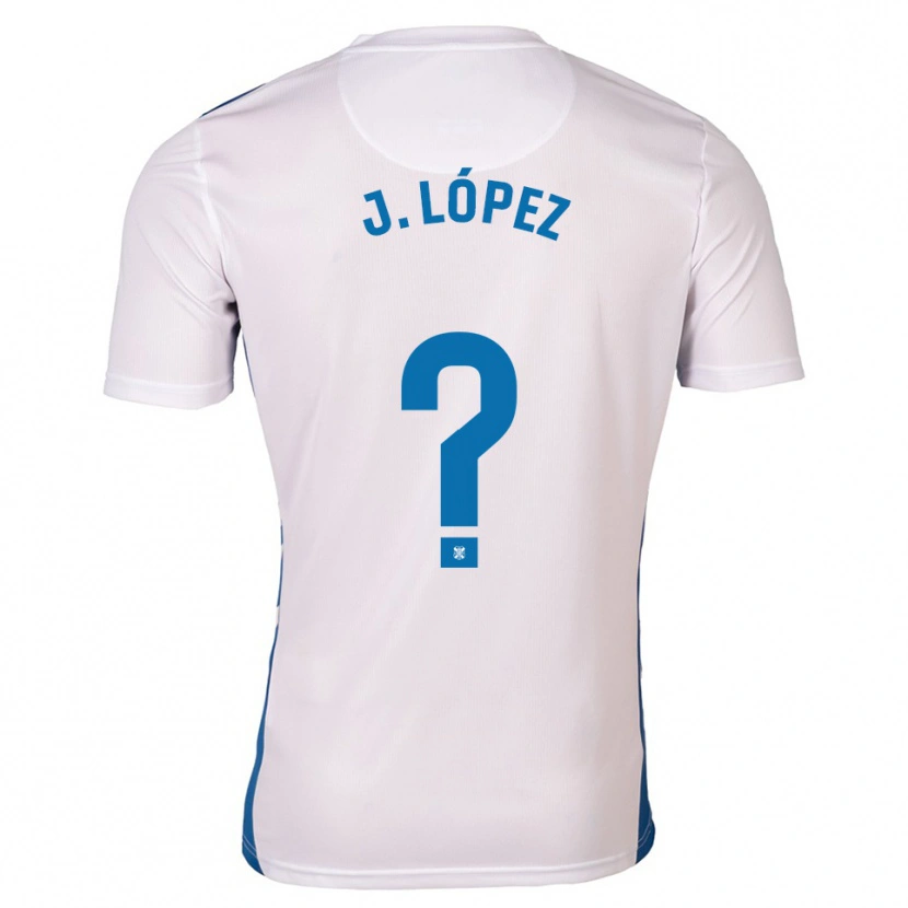 Danxen Hombre Camiseta Jennifer López #0 Blanco Azul 1ª Equipación 2025/26 La Camisa