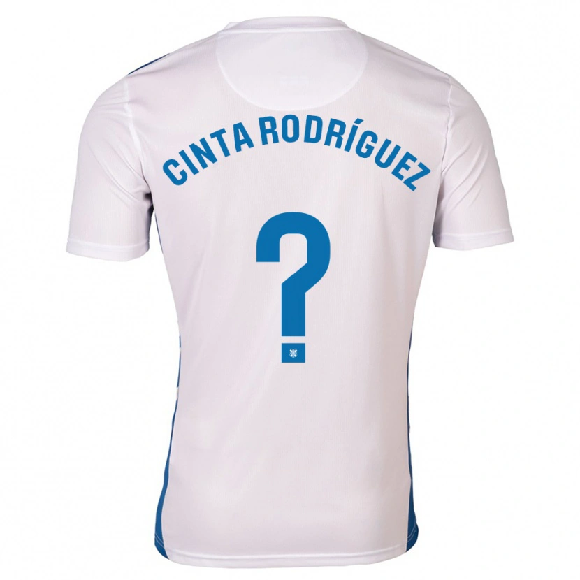 Danxen Hombre Camiseta Cinta Del Mar Rodríguez Costa #0 Blanco Azul 1ª Equipación 2025/26 La Camisa