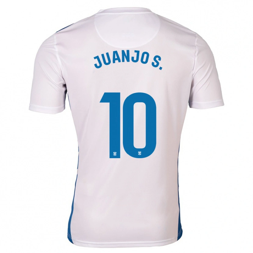 Danxen Hombre Camiseta Juanjo Sánchez #10 Blanco Azul 1ª Equipación 2025/26 La Camisa