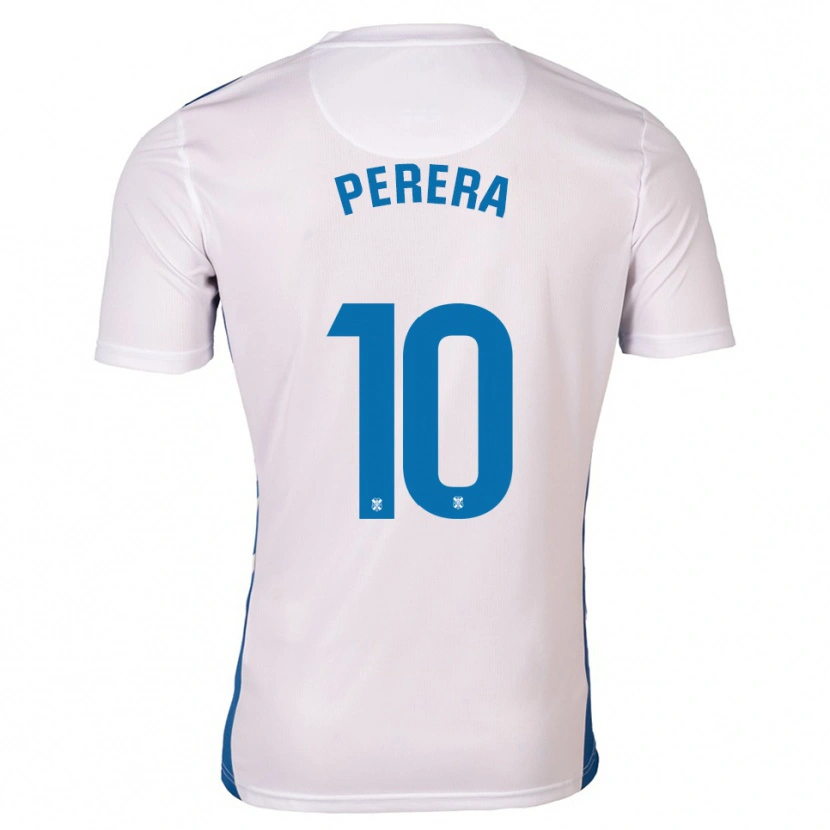 Danxen Hombre Camiseta Dylan Perera #10 Blanco Azul 1ª Equipación 2025/26 La Camisa