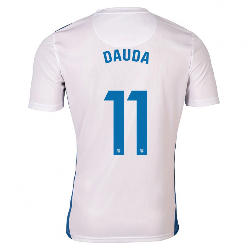 Danxen Hombre Camiseta Mo Dauda #11 Blanco Azul 1ª Equipación 2025/26 La Camisa