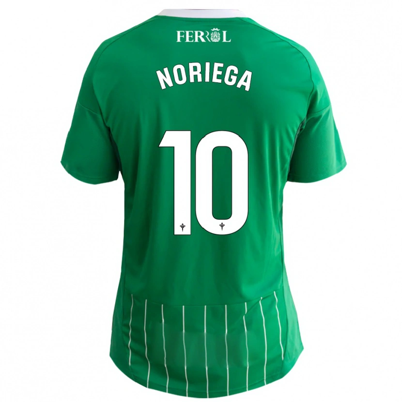 Danxen Hombre Camiseta Jairo Noriega #10 Verde Blanco 1ª Equipación 2025/26 La Camisa