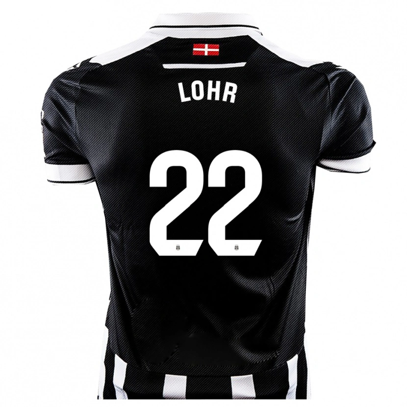 Danxen Hombre Camiseta Luca Lohr #22 Negro Blanco 1ª Equipación 2025/26 La Camisa