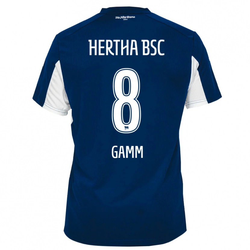 Danxen Hombre Camiseta Giorgio Gamm #8 Blanco Azul 1ª Equipación 2025/26 La Camisa