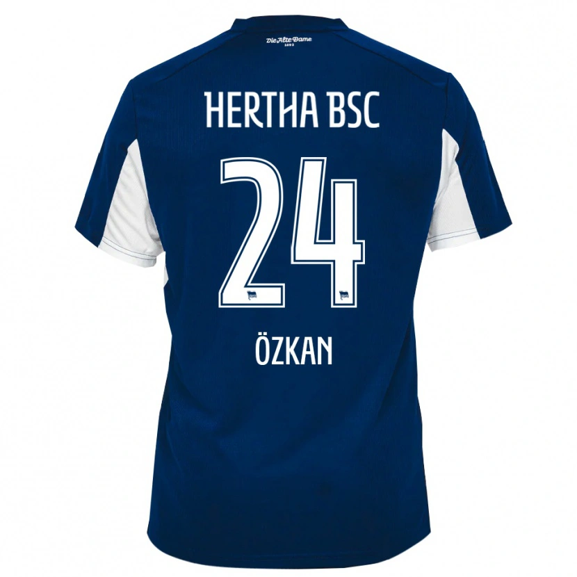 Danxen Hombre Camiseta Muhammed Özkan #24 Blanco Azul 1ª Equipación 2025/26 La Camisa