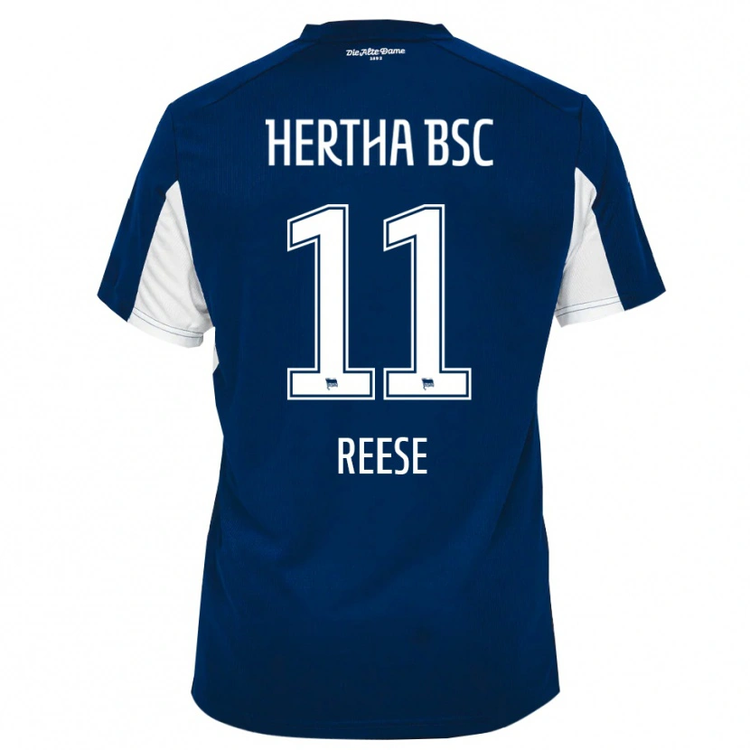 Danxen Hombre Camiseta Fabian Reese #11 Blanco Azul 1ª Equipación 2025/26 La Camisa