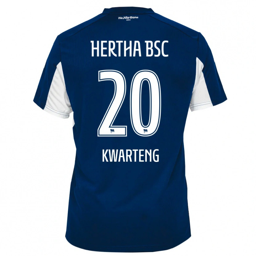 Danxen Hombre Camiseta Ferdinand Kwarteng #20 Blanco Azul 1ª Equipación 2025/26 La Camisa