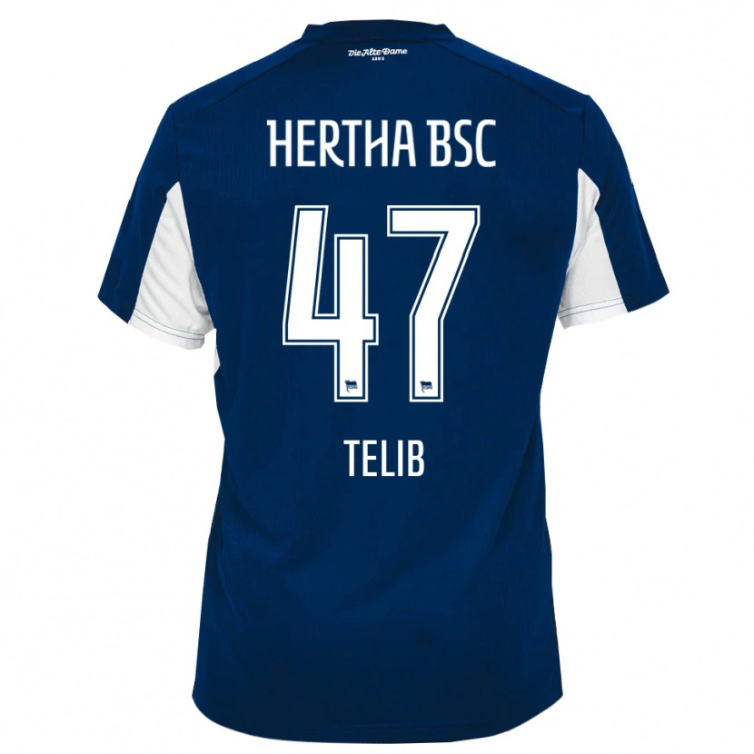 Danxen Hombre Camiseta Selim Telib #47 Blanco Azul 1ª Equipación 2025/26 La Camisa