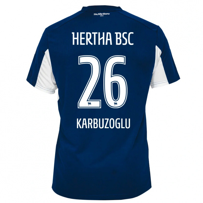 Danxen Hombre Camiseta Mikail Karbuzoglu #26 Blanco Azul 1ª Equipación 2025/26 La Camisa