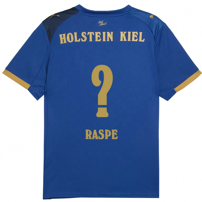 Danxen Hombre Camiseta Maximilian Raspe #0 Azul Dorado 1ª Equipación 2025/26 La Camisa