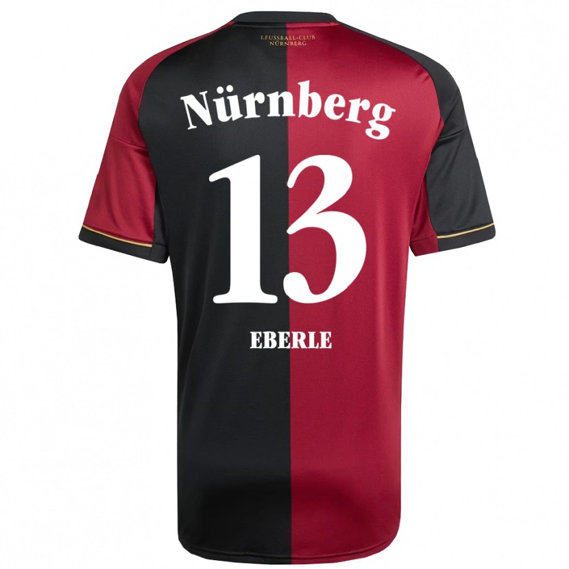 Danxen Hombre Camiseta Leo Eberle #13 Borgoña Negro 1ª Equipación 2025/26 La Camisa