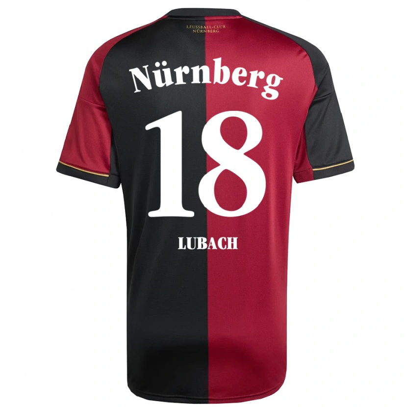 Danxen Hombre Camiseta Rafael Lubach #18 Borgoña Negro 1ª Equipación 2025/26 La Camisa