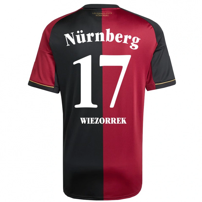 Danxen Hombre Camiseta Moritz Wiezorrek #17 Borgoña Negro 1ª Equipación 2025/26 La Camisa