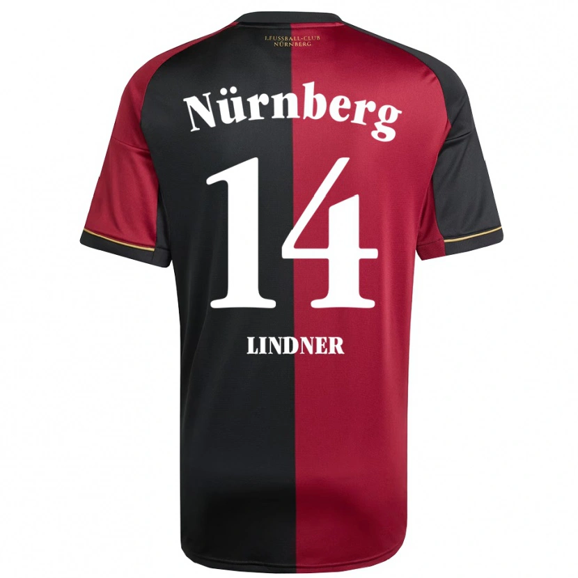 Danxen Hombre Camiseta Marlene Lindner #14 Borgoña Negro 1ª Equipación 2025/26 La Camisa