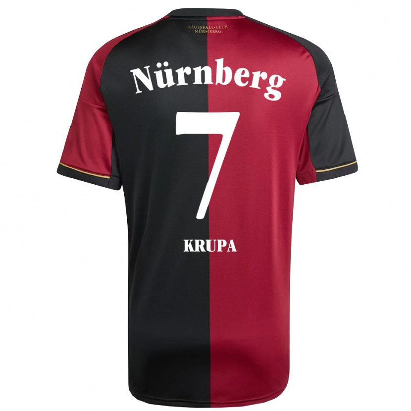 Danxen Hombre Camiseta Jeroen Krupa #7 Borgoña Negro 1ª Equipación 2025/26 La Camisa