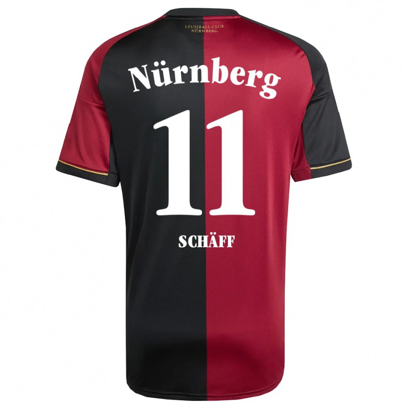 Danxen Hombre Camiseta Till Schäff #11 Borgoña Negro 1ª Equipación 2025/26 La Camisa