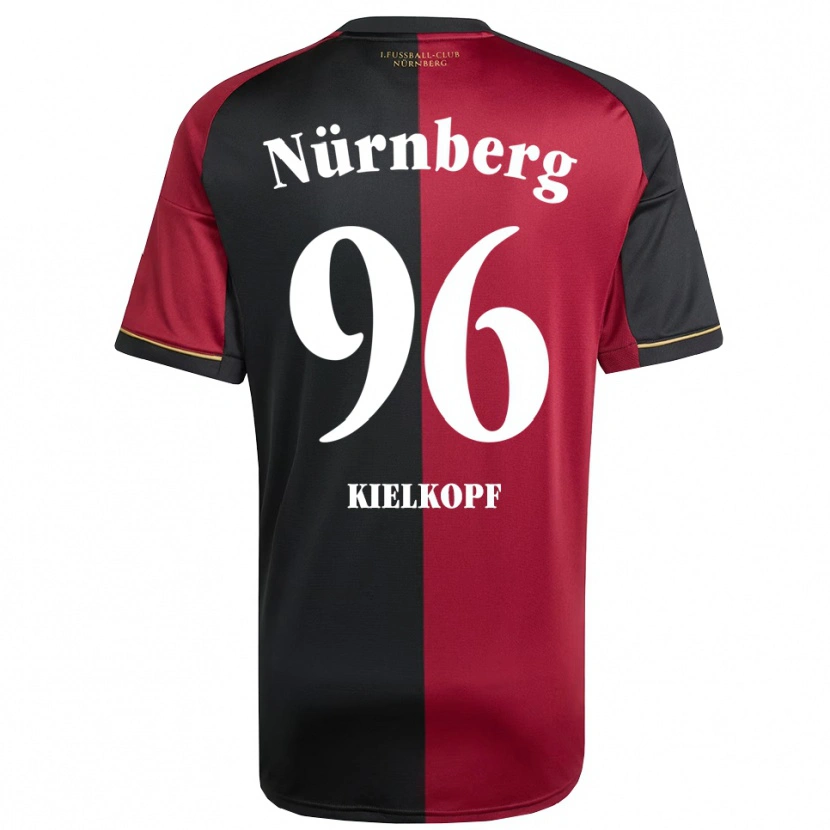 Danxen Hombre Camiseta Felix Kielkopf #96 Borgoña Negro 1ª Equipación 2025/26 La Camisa