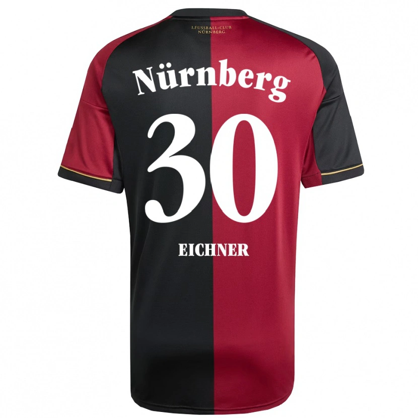 Danxen Hombre Camiseta Benjamin Eichner #30 Borgoña Negro 1ª Equipación 2025/26 La Camisa
