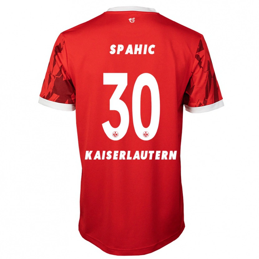 Danxen Hombre Camiseta Avdo Spahic #30 Rojo Blanco 1ª Equipación 2025/26 La Camisa