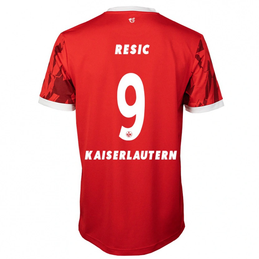 Danxen Hombre Camiseta Dzenan Resic #9 Rojo Blanco 1ª Equipación 2025/26 La Camisa