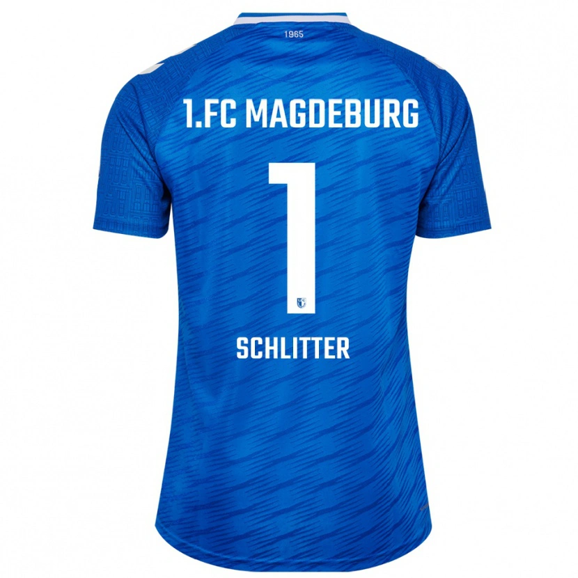 Danxen Hombre Camiseta Tom Schlitter #1 Azul Blanco 1ª Equipación 2025/26 La Camisa