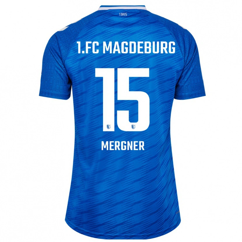 Danxen Hombre Camiseta Leon Mergner #15 Azul Blanco 1ª Equipación 2025/26 La Camisa