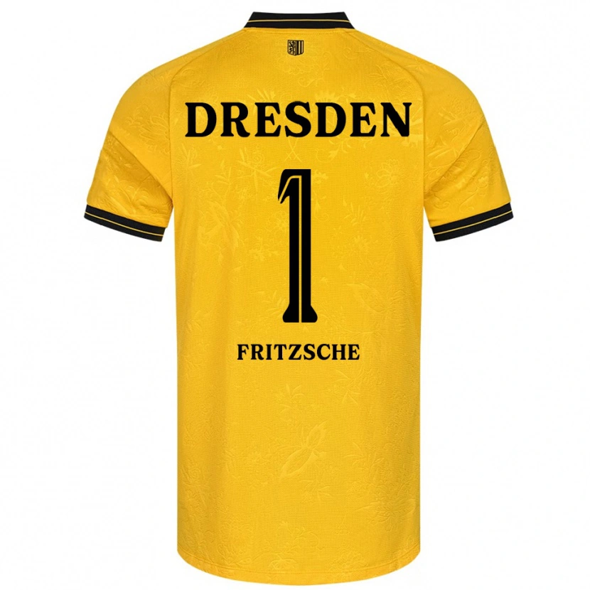 Danxen Hombre Camiseta Maximus Fritzsche #1 Amarillo Negro 1ª Equipación 2025/26 La Camisa