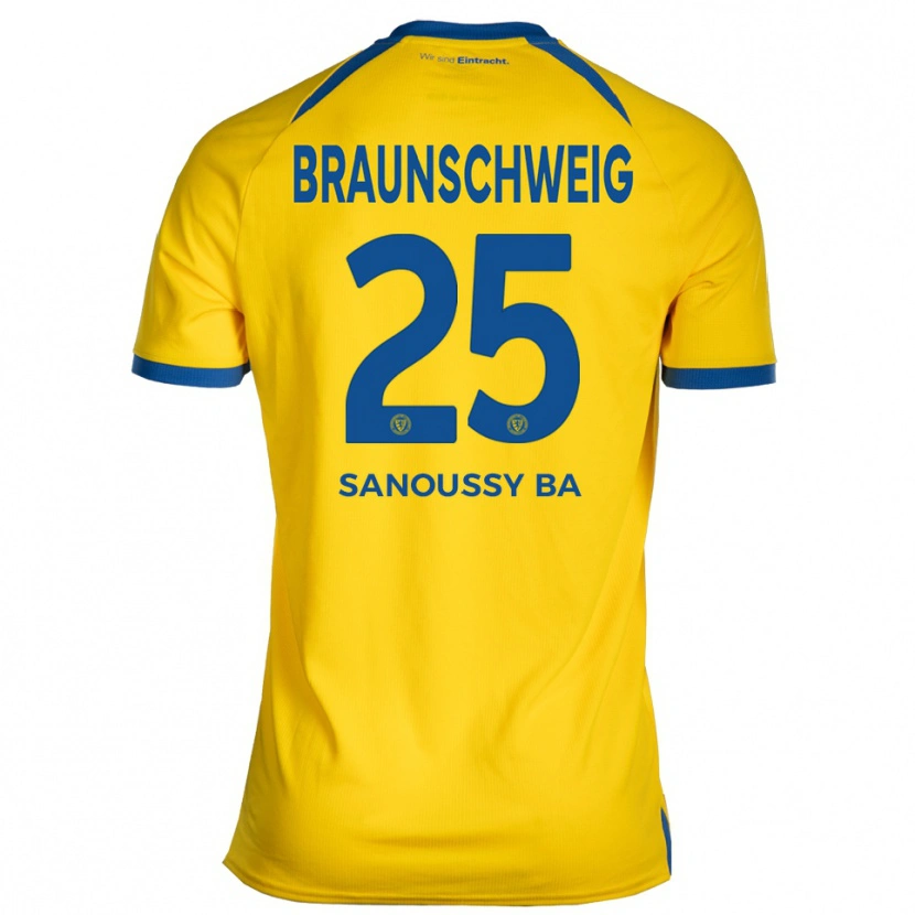 Danxen Hombre Camiseta Sanoussy Ba #25 Amarillo Azul 1ª Equipación 2025/26 La Camisa
