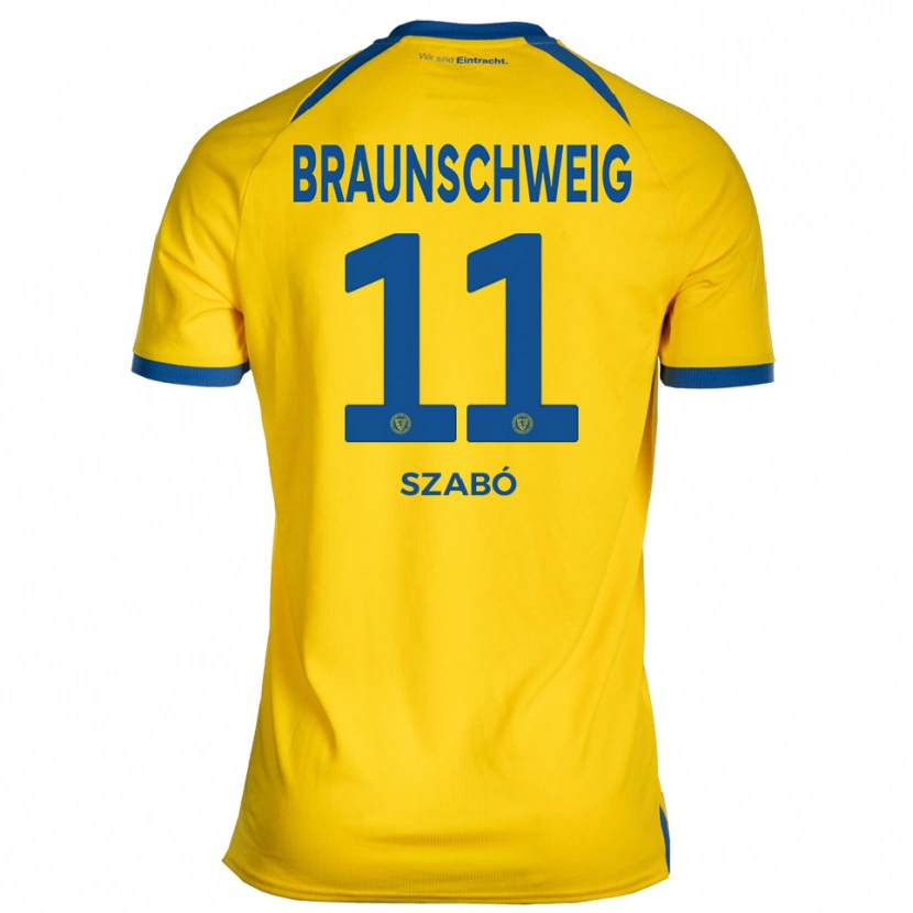 Danxen Hombre Camiseta Levente Szabó #11 Amarillo Azul 1ª Equipación 2025/26 La Camisa