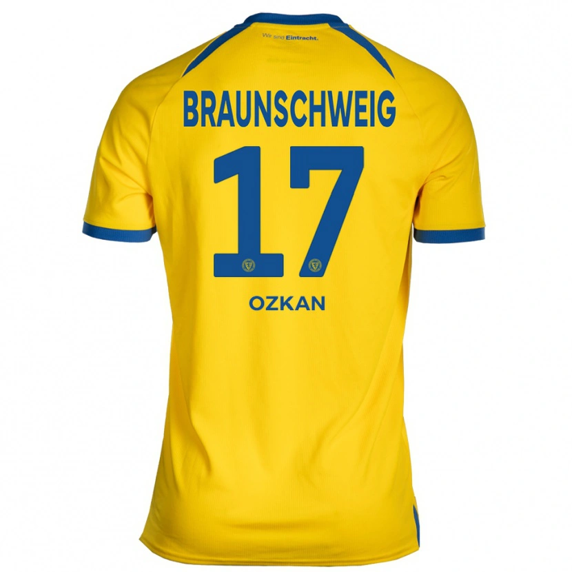 Danxen Hombre Camiseta Yasin Ozkan #17 Amarillo Azul 1ª Equipación 2025/26 La Camisa