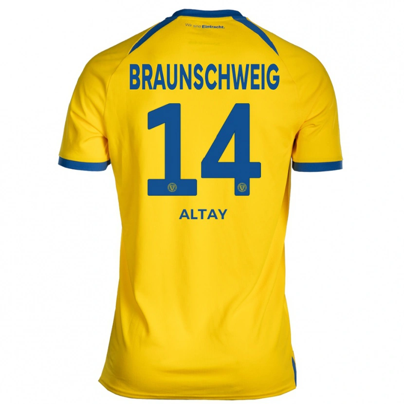 Danxen Hombre Camiseta Ali Altay #14 Amarillo Azul 1ª Equipación 2025/26 La Camisa