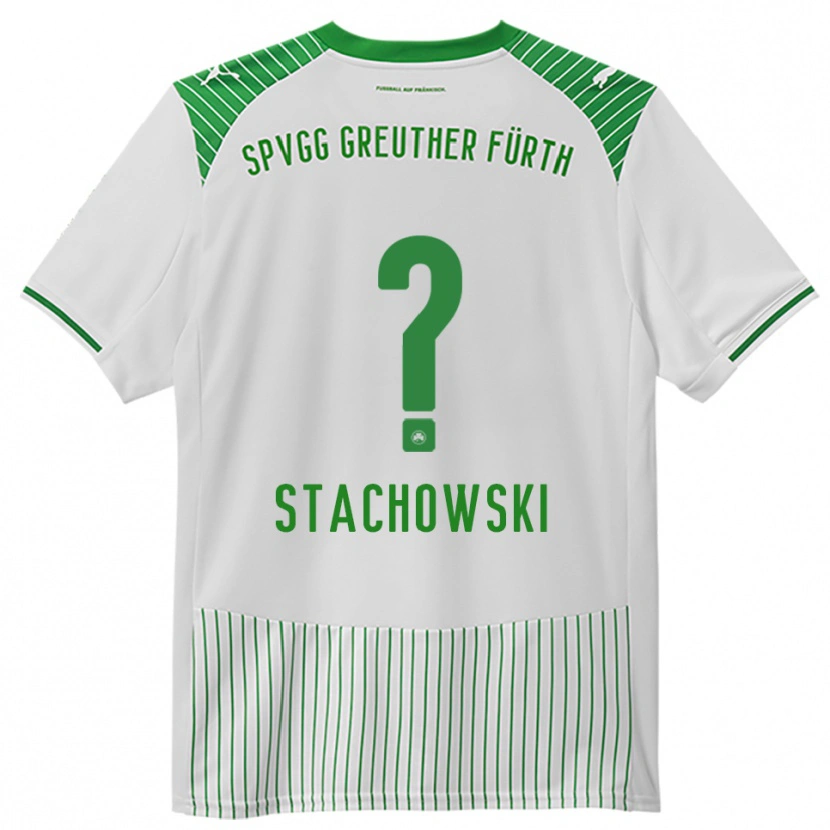 Danxen Hombre Camiseta Lara Stachowski #0 Blanco Verde 1ª Equipación 2025/26 La Camisa