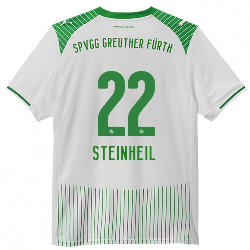 Danxen Hombre Camiseta Melvin Steinheil #22 Blanco Verde 1ª Equipación 2025/26 La Camisa
