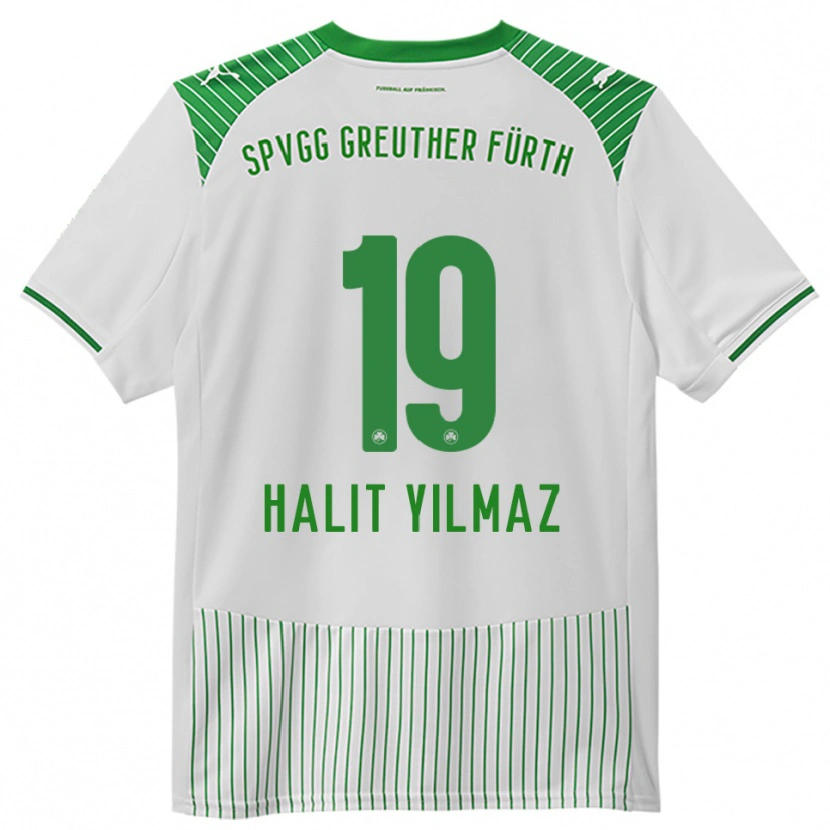 Danxen Hombre Camiseta Halit Yılmaz #19 Blanco Verde 1ª Equipación 2025/26 La Camisa
