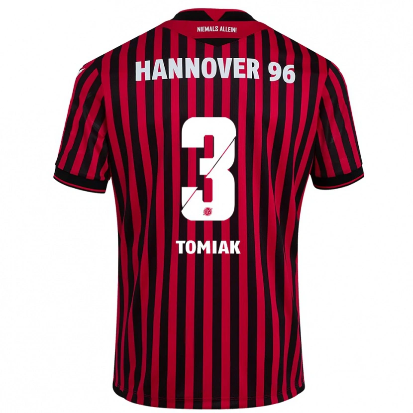 Danxen Hombre Camiseta Boris Tomiak #3 Rojo Negro 1ª Equipación 2025/26 La Camisa