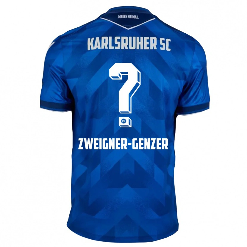 Danxen Hombre Camiseta Melissa Zweigner-Genzer #0 Azul Blanco 1ª Equipación 2025/26 La Camisa