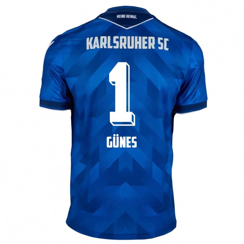 Danxen Hombre Camiseta Kamil Günes #1 Azul Blanco 1ª Equipación 2025/26 La Camisa