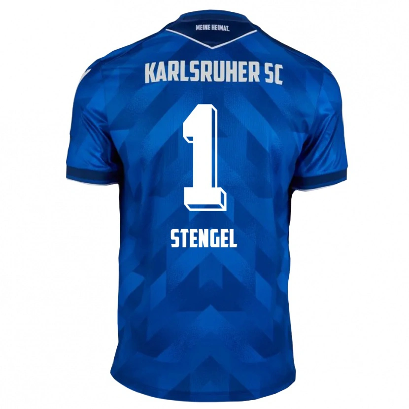 Danxen Hombre Camiseta Konstantin Stengel #1 Azul Blanco 1ª Equipación 2025/26 La Camisa