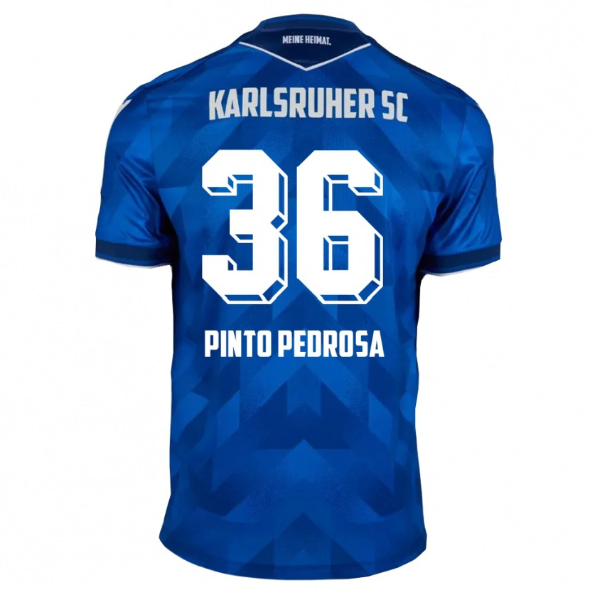 Danxen Hombre Camiseta Rafael Pinto Pedrosa #36 Azul Blanco 1ª Equipación 2025/26 La Camisa