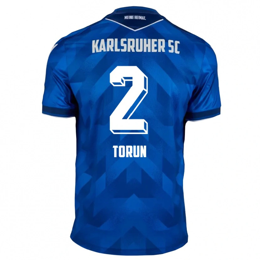 Danxen Hombre Camiseta Mete Torun #2 Azul Blanco 1ª Equipación 2025/26 La Camisa