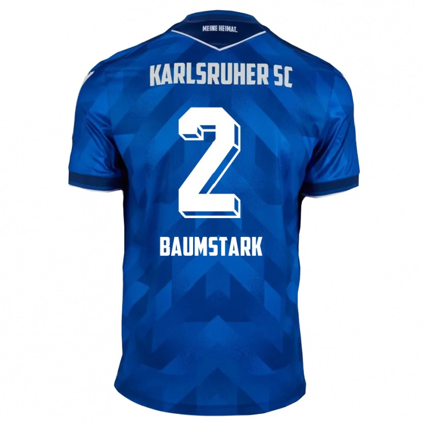 Danxen Hombre Camiseta Max Baumstark #2 Azul Blanco 1ª Equipación 2025/26 La Camisa